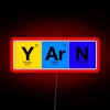 Elements Of Knitting Y Ar N From Periodic Table RGB Neon Sign - Image 2