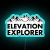 Elevation Explorer Mountain Adventure RGB Neon Sign - Image 3