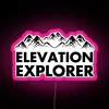 Elevation Explorer Mountain Adventure RGB Neon Sign - Image 6