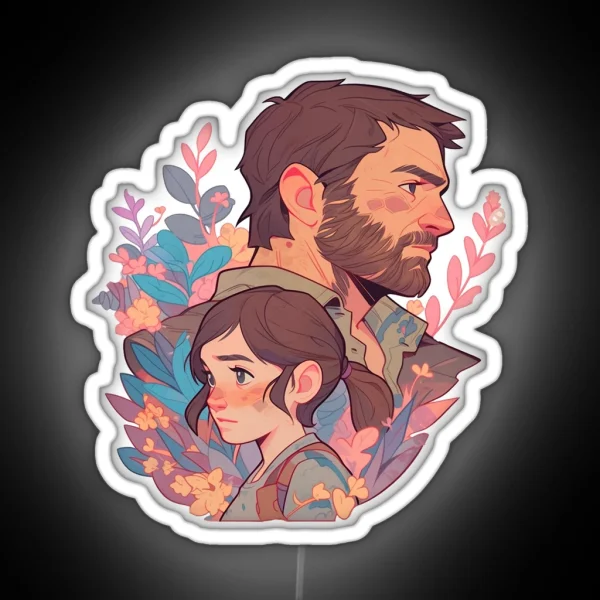 Ellie And Joel From Last Of Us RGB Neon Sign