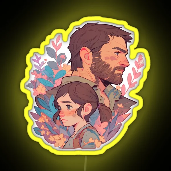 Ellie And Joel From Last Of Us RGB Neon Sign