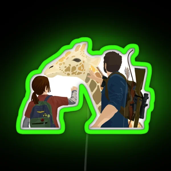 Ellie And Joel Ft The Girafe RGB Neon Sign