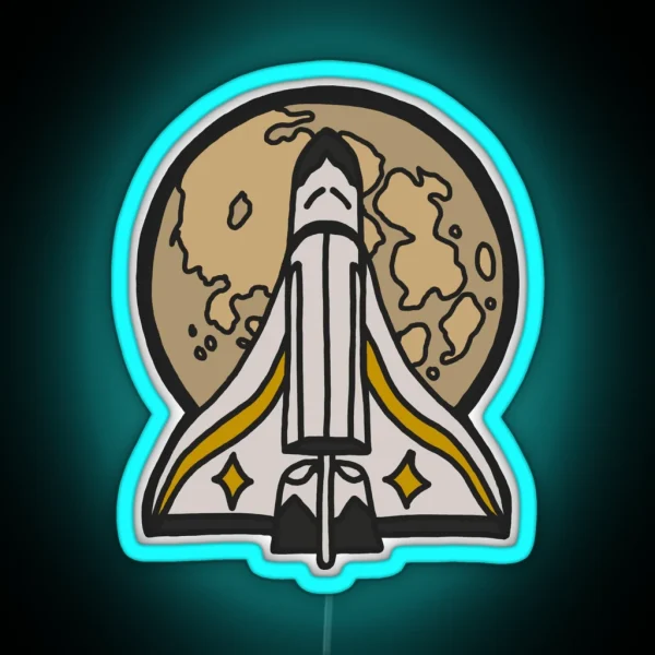 Ellie Spaceship Pin Last Of Us Part 2 RGB Neon Sign