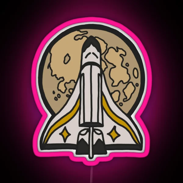Ellie Spaceship Pin Last Of Us Part 2 RGB Neon Sign