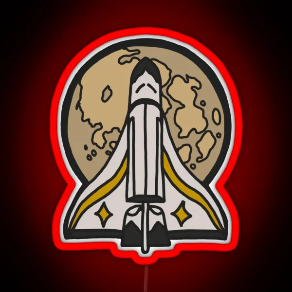 Ellie Spaceship Pin Last Of Us Part 2 RGB Neon Sign