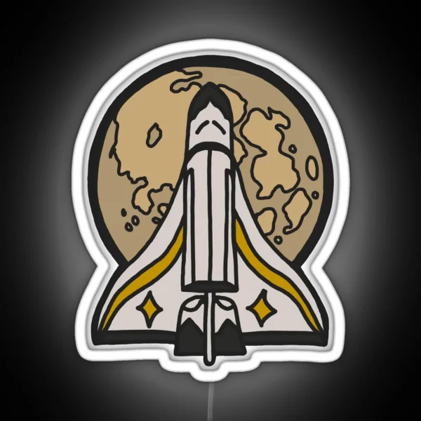 Ellie Spaceship Pin Last Of Us Part 2 RGB Neon Sign