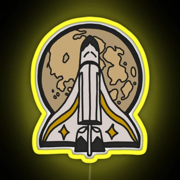 Ellie Spaceship Pin Last Of Us Part 2 RGB Neon Sign