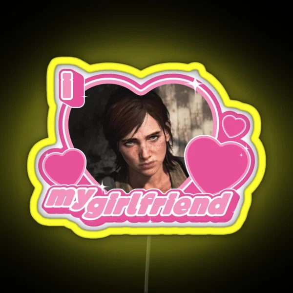 Ellie TLOU Girlfriend RGB Neon Sign