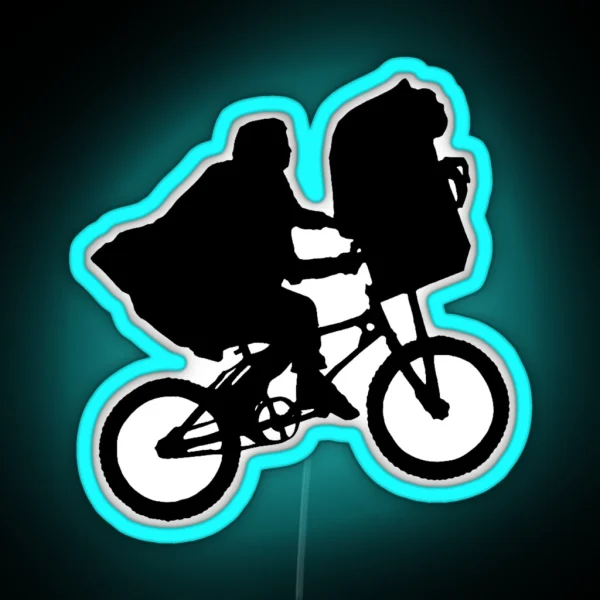 Elliot And ET Bicycle RGB Neon Sign