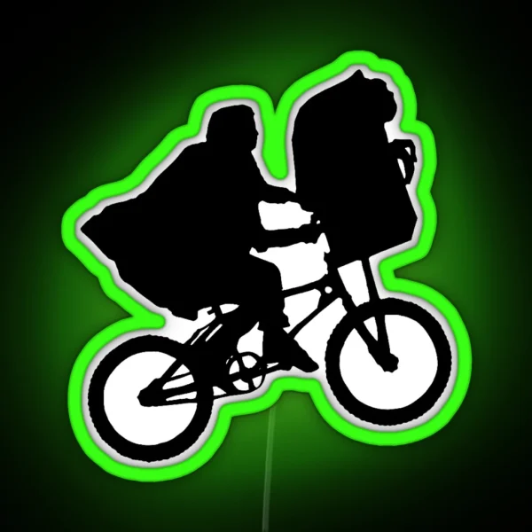 Elliot And ET Bicycle RGB Neon Sign