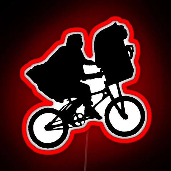 Elliot And ET Bicycle RGB Neon Sign