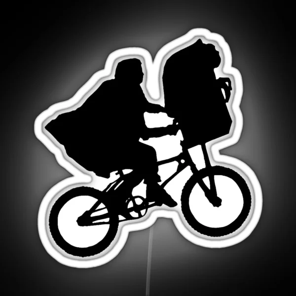 Elliot And ET Bicycle RGB Neon Sign