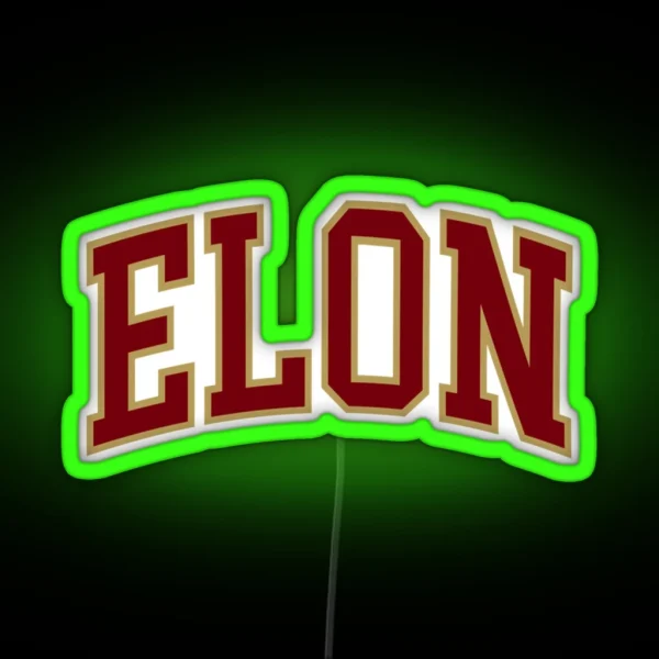 Elon College RGB Neon Sign