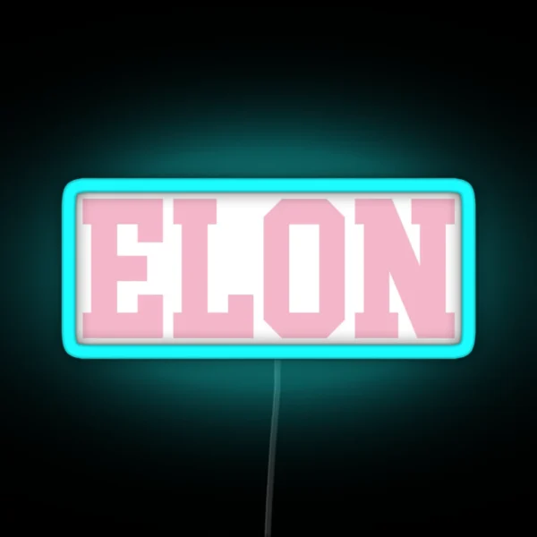 Elon University RGB Neon Sign