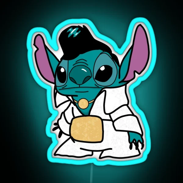 Elvis Stitch RGB Neon Sign