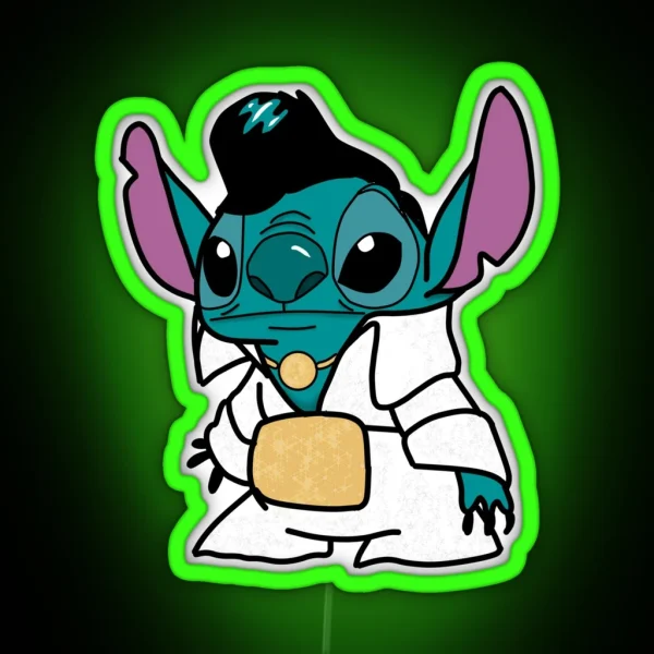 Elvis Stitch RGB Neon Sign