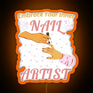 Embrace Your Inner Nail Artist Summer Nail Classic Led Design RGB Neon Sign