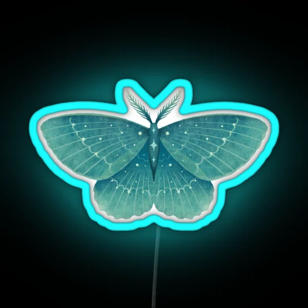 Emerald Moth RGB Neon Sign
