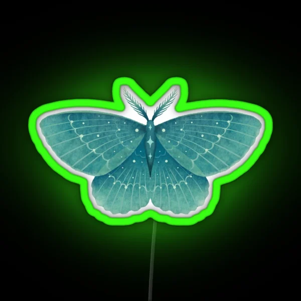 Emerald Moth RGB Neon Sign