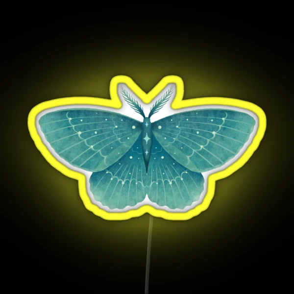 Emerald Moth RGB Neon Sign