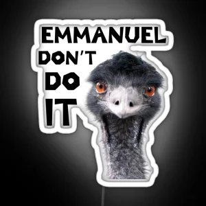 Emmanuel Don T Do It RGB Neon Sign