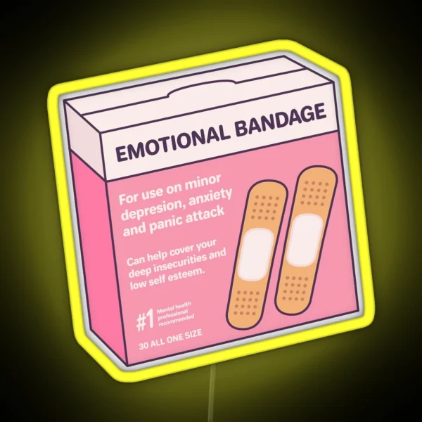 Emotional Bandage RGB Neon Sign