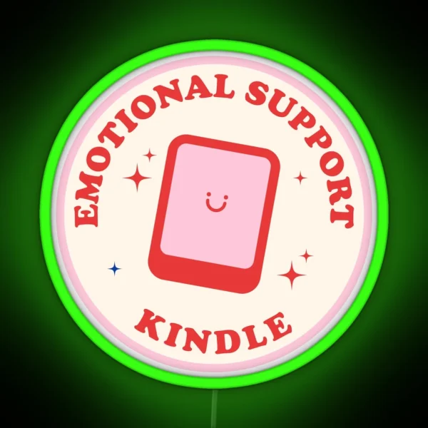 Emotional Kindle Led Baby Pink And Red RGB Neon Sign