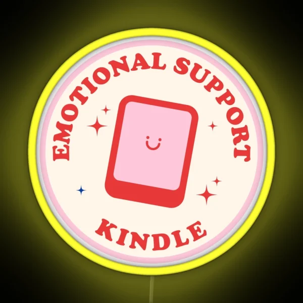 Emotional Kindle Led Baby Pink And Red RGB Neon Sign