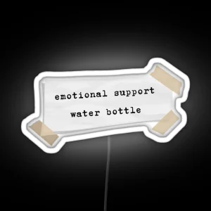 Emotional Support Water Bottle RGB Neon Sign