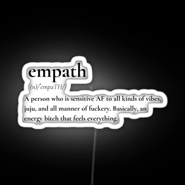Empath Funny Definition RGB Neon Sign