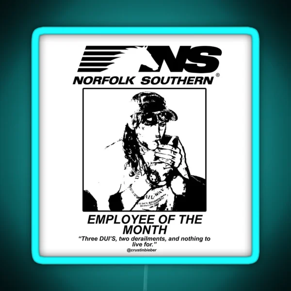 Employee Of The Month Award RGB Neon Sign