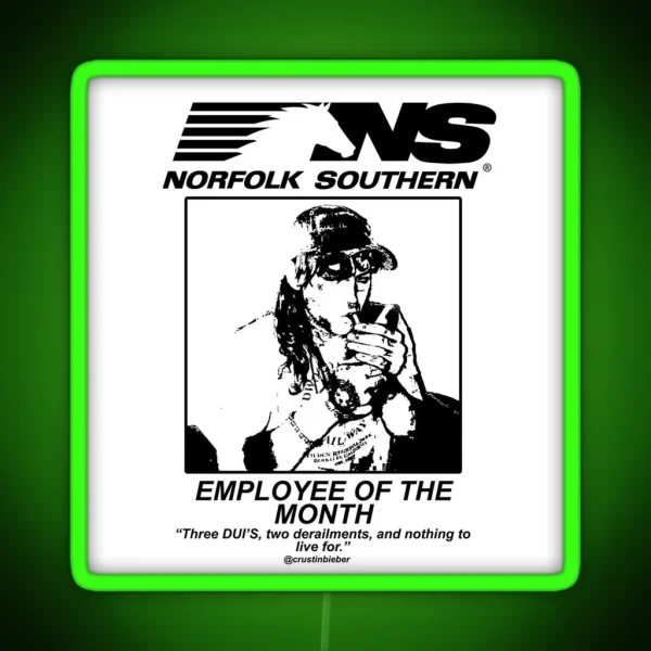 Employee Of The Month Award RGB Neon Sign