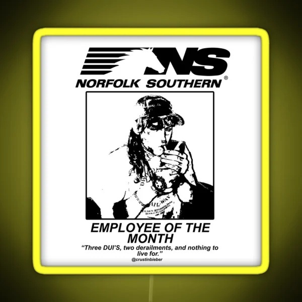 Employee Of The Month Award RGB Neon Sign