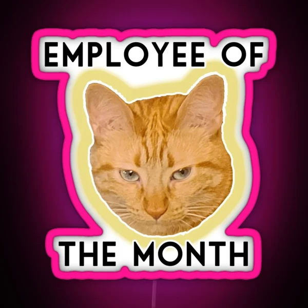 Employee Of The Month RGB Neon Sign