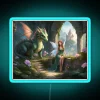 Enchanting Forest Fairy And Her Loyal Dragon RGB Neon Sign - Image 3