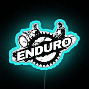 Enduro Mountain Bike RGB Neon Sign