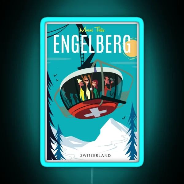 Engelberg Poster RGB Neon Sign