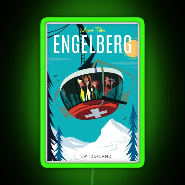 Engelberg Poster RGB Neon Sign
