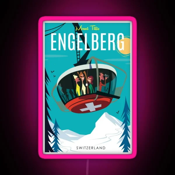 Engelberg Poster RGB Neon Sign