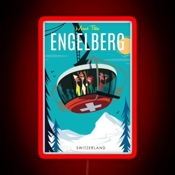 Engelberg Poster RGB Neon Sign