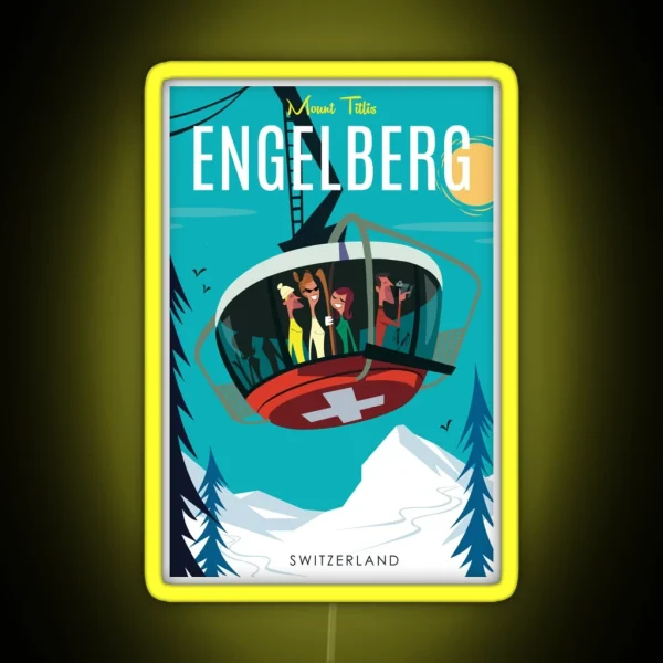 Engelberg Poster RGB Neon Sign