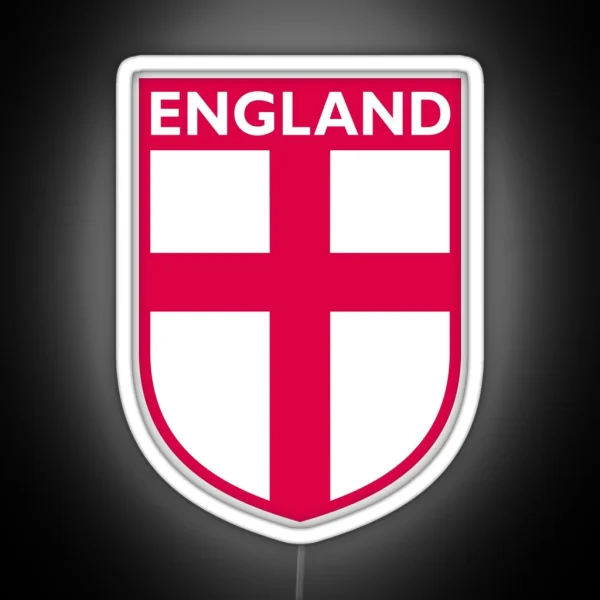 ENGLAND CROSS COAT OF ARMS BY SUBGIRL RGB Neon Sign