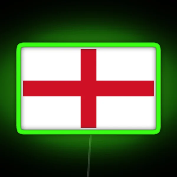 England Flag RGB Neon Sign