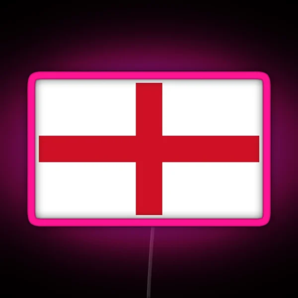 England Flag RGB Neon Sign