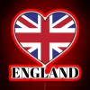 England Heart RGB Neon Sign