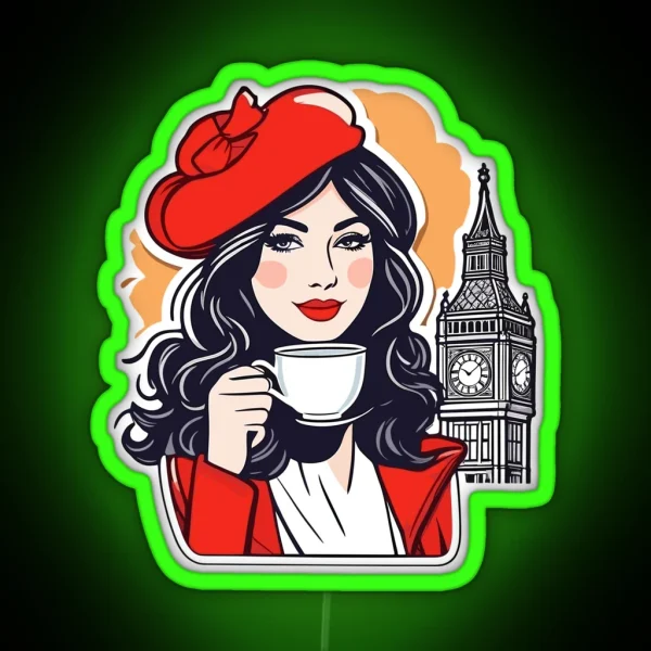 English Afternoon Tea London RGB Neon Sign