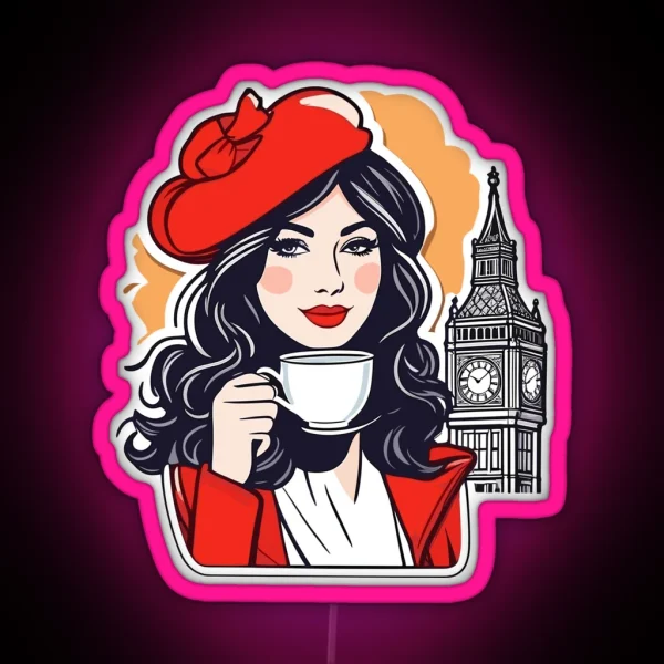 English Afternoon Tea London RGB Neon Sign