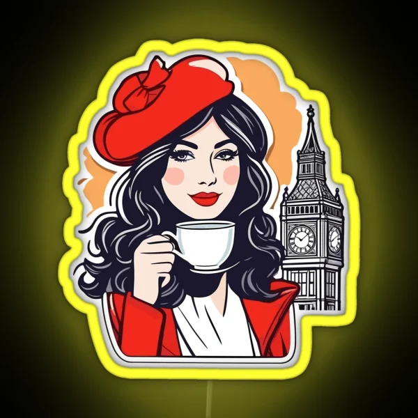 English Afternoon Tea London RGB Neon Sign