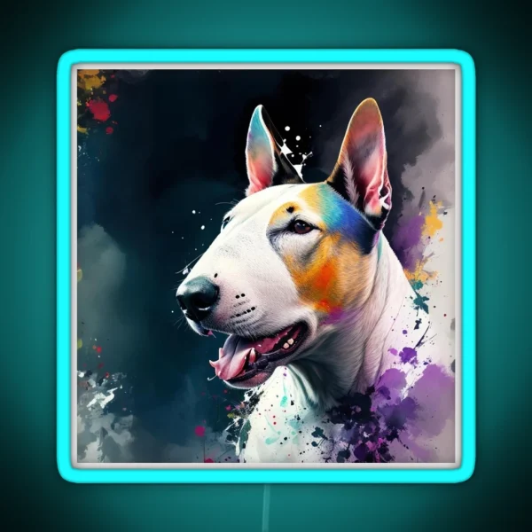 English Bull Terrier RGB Neon Sign