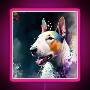 English Bull Terrier RGB Neon Sign